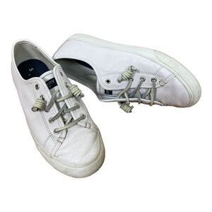 Sperry Top-Sider STS82371 Crest Vibe Women's White Sneakers 8.5 All Leather